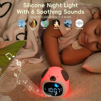 Alarm Clock for Kids Puppy-Shape Toddler Sleep Training Clock Cute Touch Night Light for Children Bedroom Lusy Store