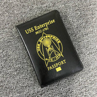 Enterprise Passport Cover Travel Covers for Passport Holder ID Credit Cards Passport Holder Packet Card Case Travel Accessories Black