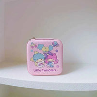 Kuromi Cinnamoroll Cartoon Jewelry Storage Box - Travel PU Organizer Little Twin Stars