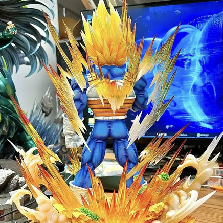 Lusy Store LLC Dragon Ball Gk Model Anime Figure Super Saiyan Vegeta 14.2inch Majin Vegeta Large Statue Room Decor Ornament Gift Toys Action Figure