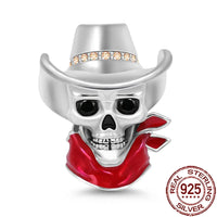 Gothic 2025 Charms 925 Sterling Silver Halloween Nightmare Skull Skeleton Beads Fit Snake Chain Bracelet Necklace DIY Jewelry BMT640
