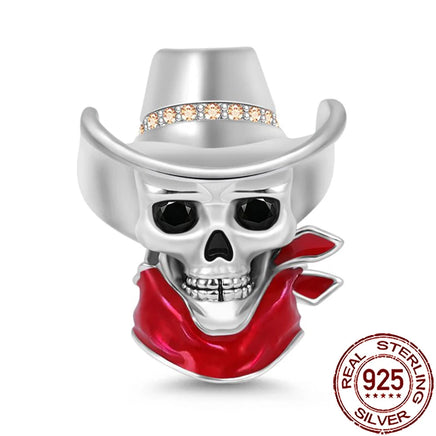 Gothic 2025 Charms 925 Sterling Silver Halloween Nightmare Skull Skeleton Beads Fit Snake Chain Bracelet Necklace DIY Jewelry BMT640
