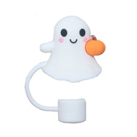 1-19pcs Cartoon 3D Halloween Series Stanley Straw Covers Reusable 10mm Straw Topper Compatible With Dust-Proof Straw Tips Lid 1pcs-17 CHINA