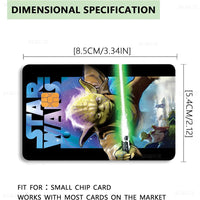 Amine S-Star-W-Wars Anime Cartoon Bear Skin Sticker Film Tape Case For Big Credit Debit Card Front Side Lusy Store