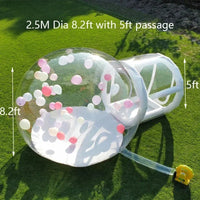 Lusy Store LLC 2.5M/3M/3.5M Inflatable Castle Bubble House With Blower Clear Dome Tent Inflatable Party Decorations