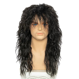 Men Women 70s 80s Rock Punk Wig Long Curly Synthetic Hair Halloween Wigs Halloween Costumes Animation Wigs