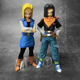 Lusy Store LLC Dragon Ball Z Android 17 18 PVC Action Figures Collection Model Toys for Children Gifts Action Figure