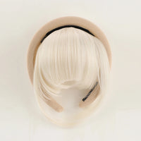 Front Hair Bangs Hair Synthetic Extensions With Magic Paste hair Bands Bangs Wigs Synthetic Wigs Headband for Halloween 60 6inches CHINA