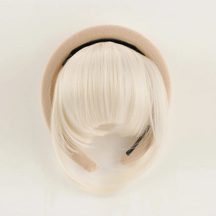 Front Hair Bangs Hair Synthetic Extensions With Magic Paste hair Bands Bangs Wigs Synthetic Wigs Headband for Halloween 60 6inches CHINA