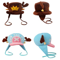 Lusy Store LLC One Piece Tony Chopper Cosplay Plush Toys Hats Plush Cute Cotton Warm Stuffed Fashion Accessories Plush