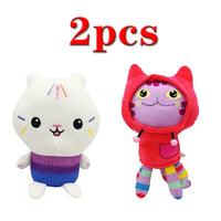 Animals Plush Gabby Dollhouse Lovely Plush Gaby Toy Plush House Cat Doll Cartoon Stuffed Animals Mermaid Cat Plushie Dolls Kids LightPink