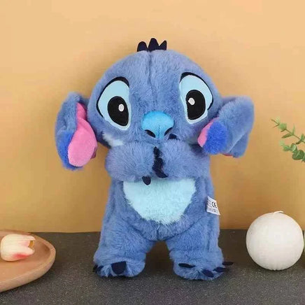 Stitch Anime Plush Doll With Lighting Music Airbag Kawaii Appease Toy Baby To Soothe Sleep Peluche For Kids Gift
