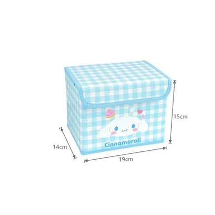 Sanrio Desktop Storage Box Hello Kitty Cinnamoroll Kuromi Toy Organizer Basket Sundries Underwear Cosmetic Stationery Organizer