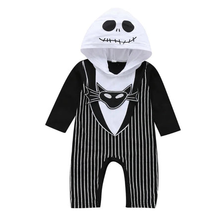 0-24Months Baby Boys Jumpsuits Halloween Costumes Children Halloween Cosplay Party Boy Clothes Long-sleeved Hoodie set1