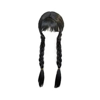 Girl Princess Elsa Anna Wig Kid Halloween Party Carnival Disguised Belle Wednesday Mermaid Rapunzel Aurora Snow White Ariel Hair Wednesday02