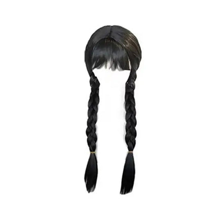 Girl Princess Elsa Anna Wig Kid Halloween Party Carnival Disguised Belle Wednesday Mermaid Rapunzel Aurora Snow White Ariel Hair Wednesday02