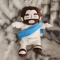 Lusy Store LLC 15 inch Breath Jesus Soothes Plush Toy Soft Soothing Plushies Comforting Heart Toy Easter Gifts Plush