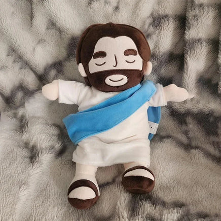 Lusy Store LLC 15 inch Breath Jesus Soothes Plush Toy Soft Soothing Plushies Comforting Heart Toy Easter Gifts Plush