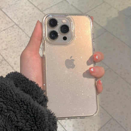 Luxury Clear Glitter Case For iPhone 16 15 14 13 12 11 Pro Max X XS Max XR 7 8 Plus Soft Transparent Silicone Cover Lusy Store