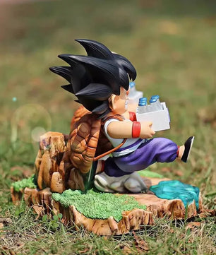 Lusy Store LLC Dragon Ball Figure Goku and Krillin Milk Delivery Model Action Figures Periphery Doll PVC Model 15cm Action Figure