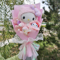 Kuromi Flower Bouquet Cinnamoroll My Melody Hello Kitty Plush Gifts 5