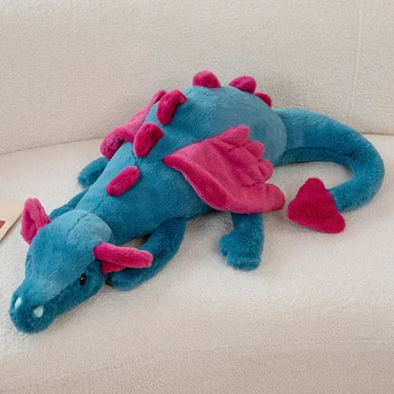 Dragon Plush Toys Stuffed Dinosaur Flying Wings White Pink Green Blue Dragons Birthday Gift for Boy Blue