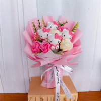 Hello Kitty Bouquet Anime Kuromi My Melody Plush Toys Kawaii Christmas Girl Valentine's Day Birthday Gifts