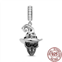 Gothic 2025 Charms 925 Sterling Silver Halloween Nightmare Skull Skeleton Beads Fit Snake Chain Bracelet Necklace DIY Jewelry BMT635