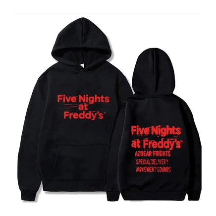Five Night Hoodies Streetwear FNAF Hooded Sweatshirts Fleece Long Sleeve Y2K Pullover Men Women High Street Harajuku Hoodie