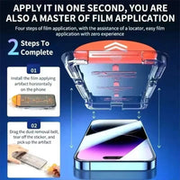 NNBILI 3Pcs Dust free Installation Tempered Glass For iPhone 13 14 16 15 11 12 17 Pro Max 17Air 15 16 14 Plus X Screen Protector Lusy Store