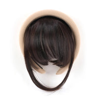 Front Hair Bangs Hair Synthetic Extensions With Magic Paste hair Bands Bangs Wigs Synthetic Wigs Headband for Halloween 4 6inches CHINA