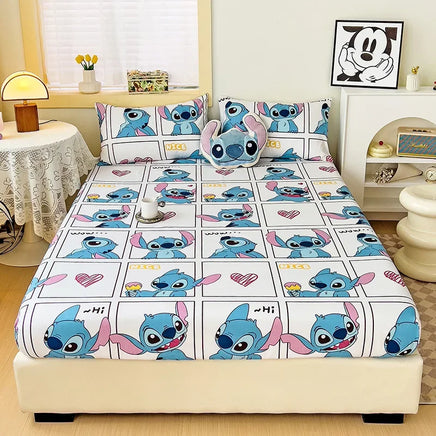 Stitch Sheets Mattress Protectors Non-Slip Sheets Children's Bedding Stitch fitted sheet