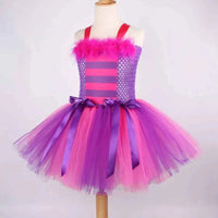 Cheshiree Cat Tutu Dress for Girls Halloween Costumes for Kids Animal Dresses with Headband Princess Girl Birthday Party Outfits