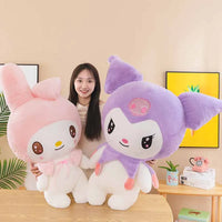 Lusy Store LLC Kuromi Melody Plush Toy Purple Stuff Standing Doll Girl Gift Kawaii Plush Plush