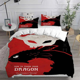 How to Train Your Dragon Bedding Sets Comforter Quilt Bed Cover Duvet Cover Pillow Case 2-3 Pieces Sets Bedroom Decoration Lusy Store