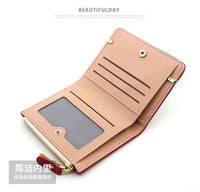 Cute Cinnamoroll Wallets Women Coin Purse Cartoon Sanrios Anime Pu Casual Money Bag Clutch Card Holder Wallet with Buttons Gift