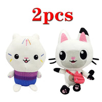 Animals Plush Gabby Dollhouse Lovely Plush Gaby Toy Plush House Cat Doll Cartoon Stuffed Animals Mermaid Cat Plushie Dolls Kids Magenta