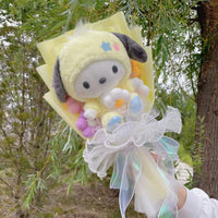 Kuromi Flower Bouquet Cinnamoroll My Melody Hello Kitty Plush Gifts 13