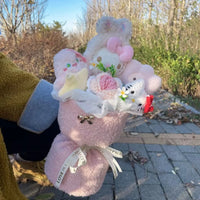 Lusy Store LLC My Melody Hello Kitty Stitch Plush Doll Creative Flower Bouquet Valentine Christmas Graduation Birthday Gift Plush