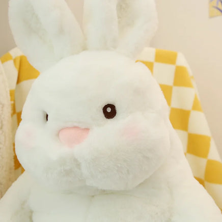 Lusy Store LLC Giant Lazy Rabbit Dolls Soft Plush Cute White Bunny Animal Toys Baby Sleep Pillows Cushion Gifts Plush