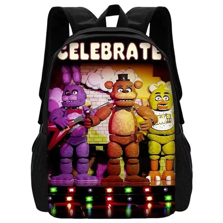 Cartoon Five Night At Freddy Child School Backpack With Shoulder Bag Pencil Bags School Bags for Boys Girls Best Gift XHOO4-SB-145-A8