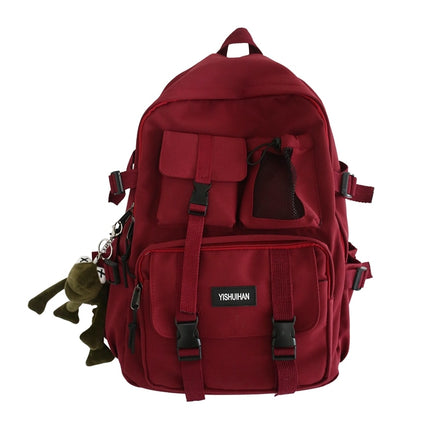 Backpacks For School Female Anti Theft Rucksack Casual Lady Travel Backpacks B111 Red 2