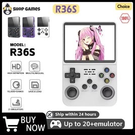 Video Game Console Retro Handheld Linux System 3.5 Inch IPS Screen Portable Player 64GB Games Multiple Colors