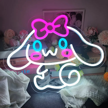 Lusy Store LLC Sanrio Neon Sign Kawaii Anime Room Decor Lights for Girl's Room Neon Sign