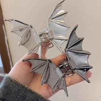 Halloween Party Cool Bat Lady Metal Hairpin Punk Style Ball Party Braiding Small Design Shark Clip Dress up Hair Accessories