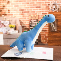 Dinosaur Stuffed Toy - Cuddly Plush Tanystropheus - 19.7in/31.5in - Lusy Store Blue