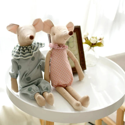 Cute Baby Mouse Plush Toys Stuffed Animal Mouse Dolls Lovely Rat with Clothes Kids Birthday Gifts