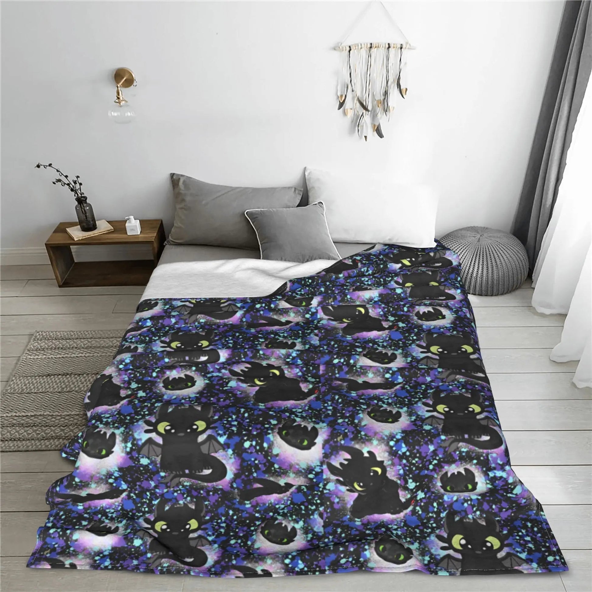 How to Train Your Dragon Blankets Quality Soft Warm  Bedding Throws Autumn Kids Living Room Novelty Bedspread Lusy Store
