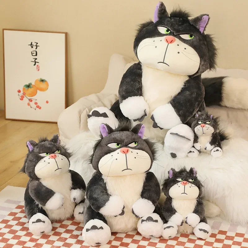 Lusy Store LLC Cinderella Lucifer Cat Plush Toys Soft Anime Cartoon Princess Stuffed Animals Gifts Plush