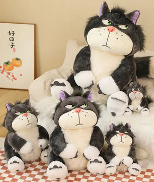 Lusy Store LLC Cinderella Lucifer Cat Plush Toys Soft Anime Cartoon Princess Stuffed Animals Gifts Plush